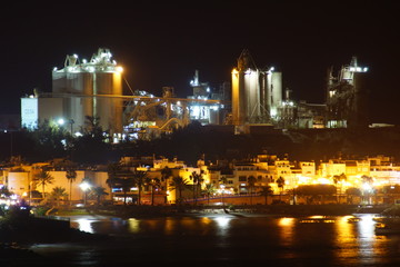 Fototapeta premium Concrete plant, Arguineguín de Gran Canaria, Canary Islands, Spain 