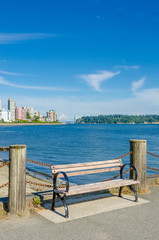 Sea walk at the Dundarave Park at North Vancouver, Canada.