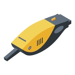 Car vacuum cleaner icon. Isometric of car vacuum cleaner vector icon for web design isolated on white background