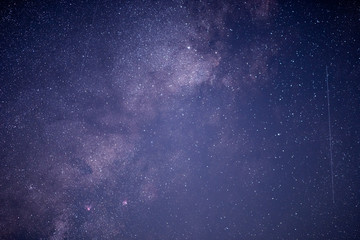 The stars and the milky way in the night sky are very beautiful. © Anon