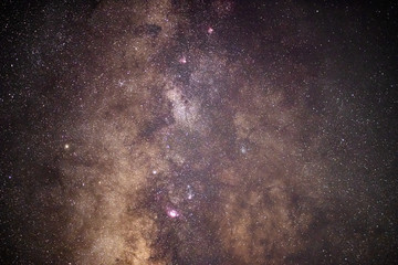 The stars and the milky way in the night sky are very beautiful.