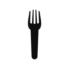 Fork knife spoon graphic symbols. Vector cutlery icons, isolated utensil image or tableware black silhouettes