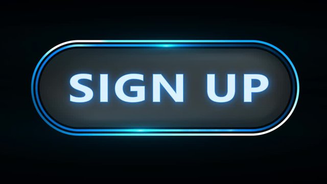 blue sign up button 
