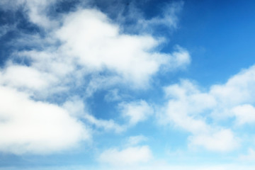 Fototapeta premium Picturesque view of beautiful blue sky with clouds