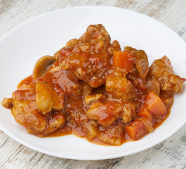 vegetable stew fresh with potato