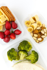 Food in Plastic containers ready to eat