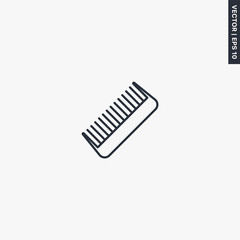 Little comb, linear style sign for mobile concept and web design