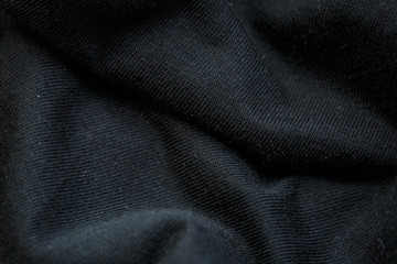 Naklejka na ściany i meble Thick black fabric for clothes and decor
