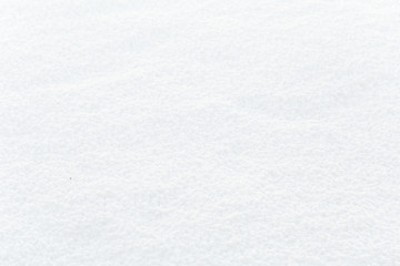 Texture of natural snow. Top view of the snow.
