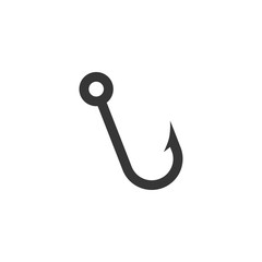 Fishing Hook Icon Vector Illustration