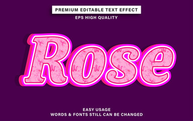 rose text effect