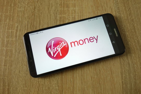 KONSKIE, POLAND - March 16, 2019: Virgin Money Logo Displayed On Smartphone