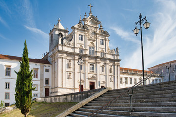 View Of The Cathedral In Coimbra Portugal
