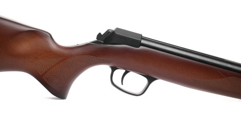 Air rifle isolated on white background 