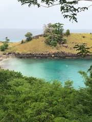 tropical island in the sea