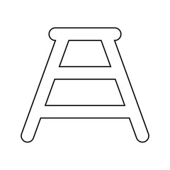 Outline Bench icon, Ladder, Construction element