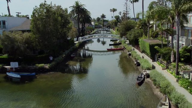 Aerial, Venice Beach canal