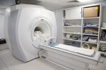 Magnetic resonance imaging scanner in a hospital laboratory