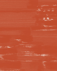 hand painted abstract artwork with brushstrokes texture in a reddish brown color.