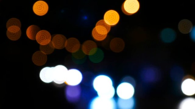 ars headlights in bokeh. HD
