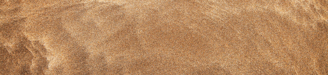Perfect and beautiful sand panorama in close up / macro - as a header or banner for design, nature concepts and natural backgrounds.