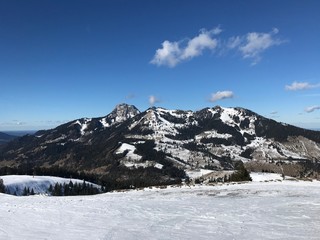 Alpen in Bayern im Winter