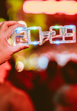 New Years 2019 Party Glasses with Bokeh