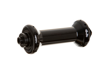 Bicycle wheel hub on white background