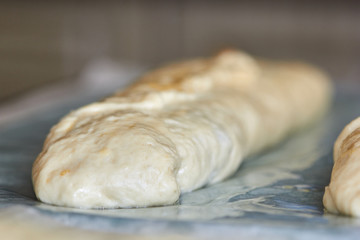 Production of delicious rolls and rolls with poppy at Easter