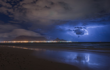 Thunderstorm over Table Mountain