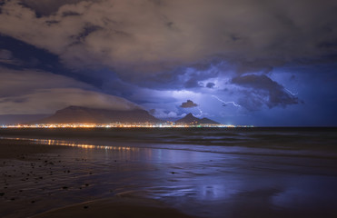 Thunderstorm over Table Mountain