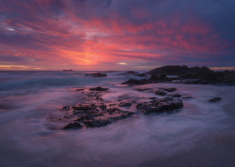 A stormy sunset at Cape Town