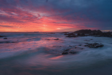 A stormy sunset at Cape Town