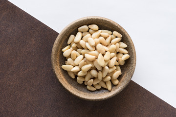 Pine Nuts in a Bowl