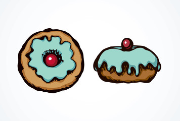 Donut. Vector drawing