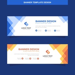 Banner Vector Template Background Modern Web Design Horizontal