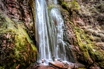 Obraz premium Miasto Ollantaytambo w Peru