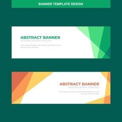 Banner Vector Template Background Modern Web Design Horizontal