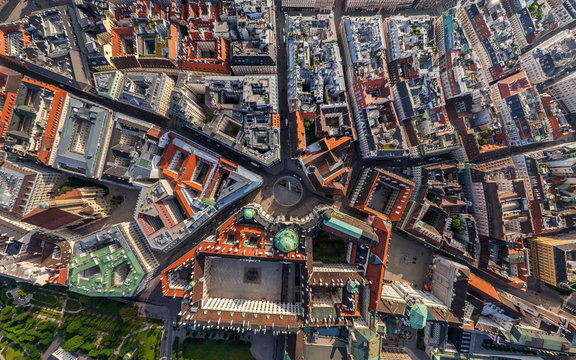 Aerial view of Michaelerplatz
