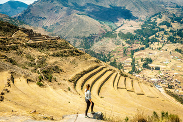 Old Pisac Ruins in Peru