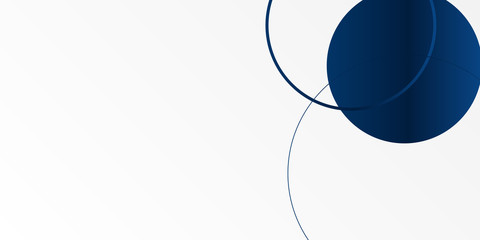 Blue white abstract circle line backgroud for presentation design