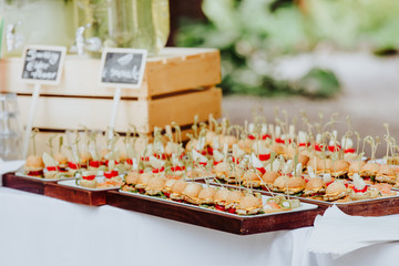 appetizers on a table