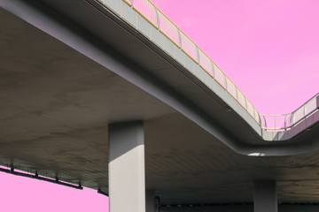 Fragment of a new road overpass