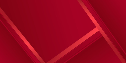 Obraz premium Abstract modern background gradient color. Red maroon and white gradient with stylish line and square decoration suit for presentation design.