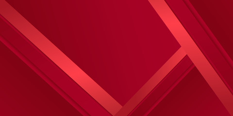 Obraz premium Abstract modern background gradient color. Red maroon and white gradient with stylish line and square decoration suit for presentation design.