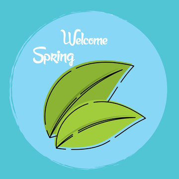 Welcome srping illustration