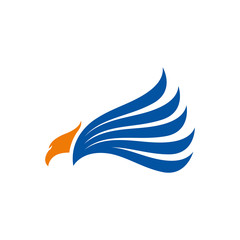 falcon logo design template vector