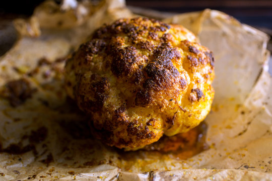 Roasted cauliflower with ras el hanout spice
