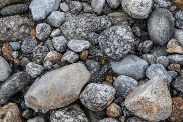 Granite rocks stones close-up texture background