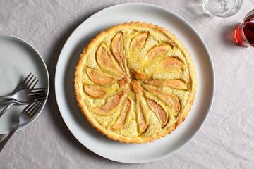 Pear and frangipane crostata